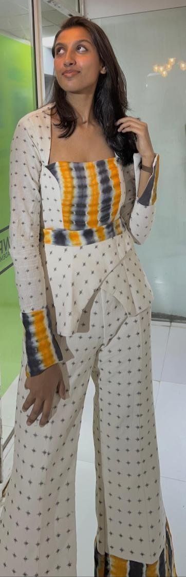 Student project printed jumpsuit