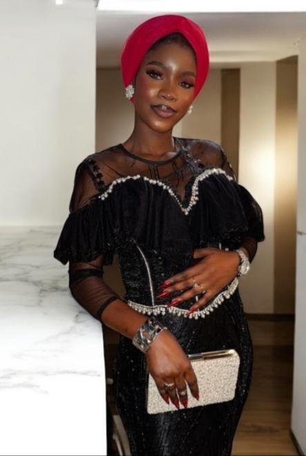 Student project black occasion dress