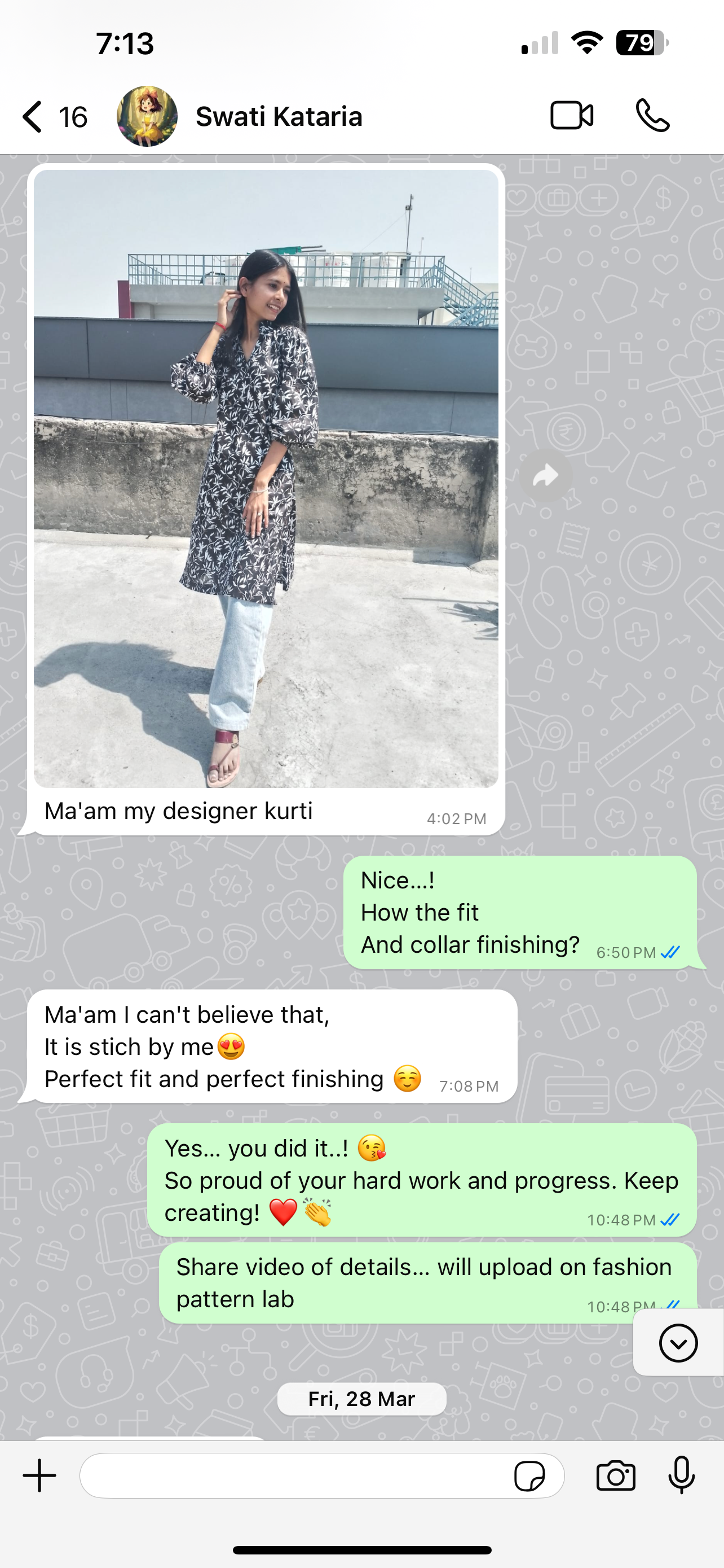 WhatsApp feedback screenshot 1