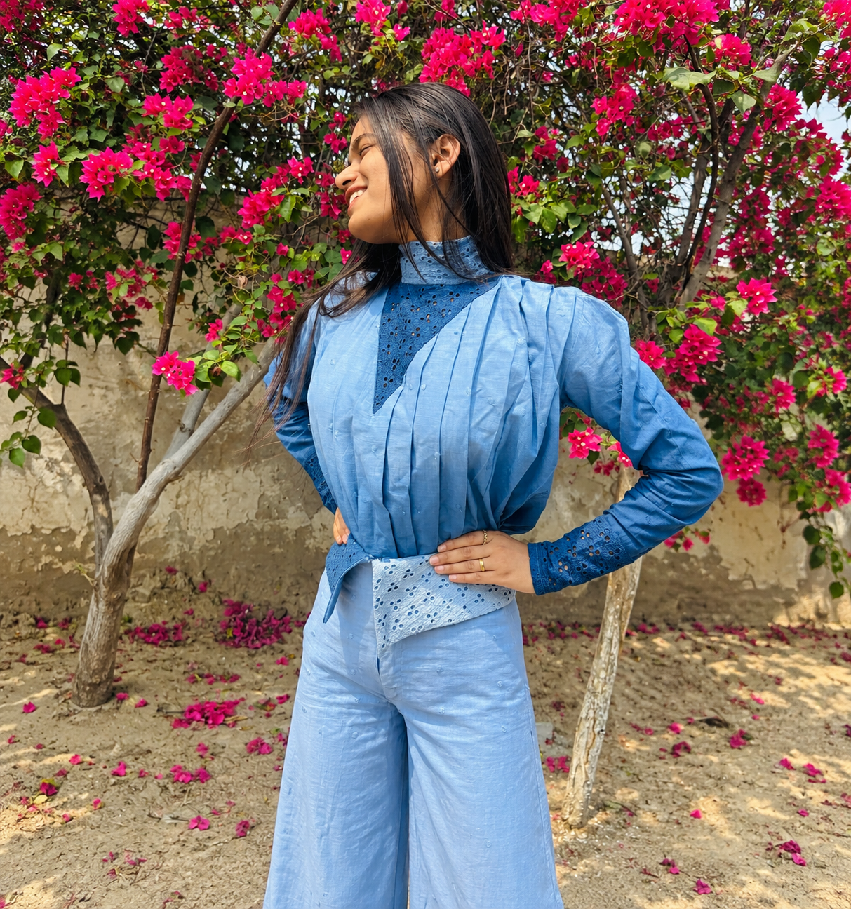 Blue outfit front student project