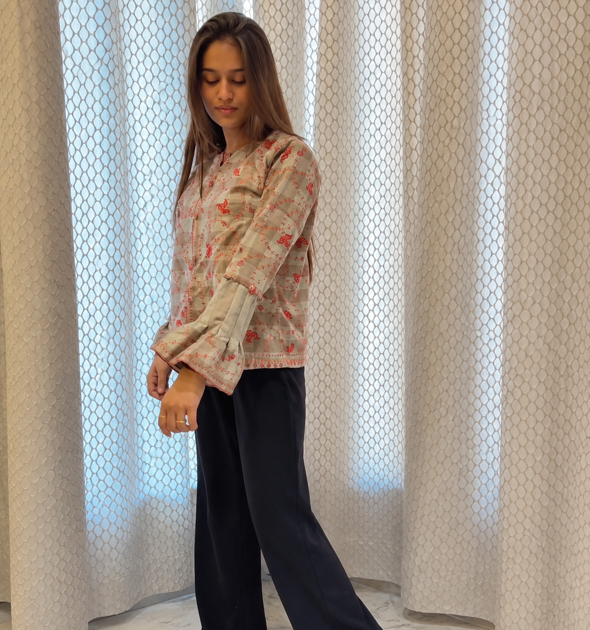 Printed blouse side student project